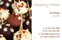 Catering business card template.