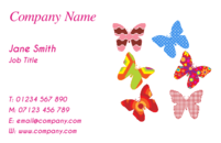 Butterflies on these business card templates make them suitable for hairdressers, beauticians,shoppers, event organisers and fashion designers.
