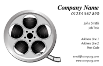 If you handed this business card to any of your clients, because of the film reel, they would have no doubt that you are in the digital arts trade.