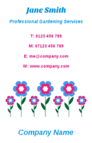 These are florist and gardener business card templates.