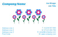 These business cards can be used by florists and gardeners.