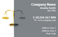 Business card design for lawyers