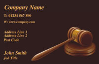 Business Card design for solicitors and barristers