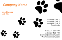 Pet training business card templates.