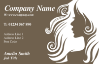 Business Card Design Templates Hairdressing Beautician Page 1